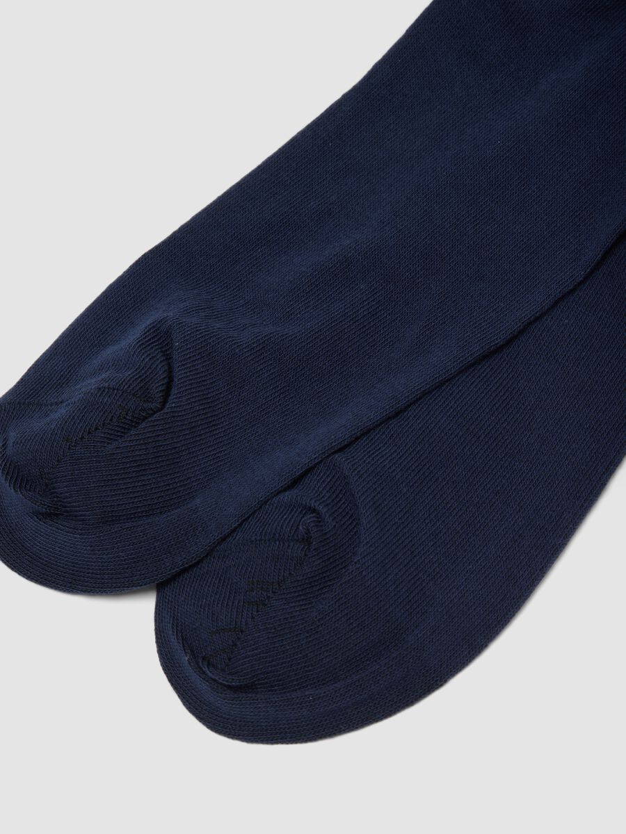 Bipack di calze lunghe blu navy in cotone elasticizzato_2