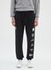 Black Cotton-Blend Trousers with NFL Logos_1