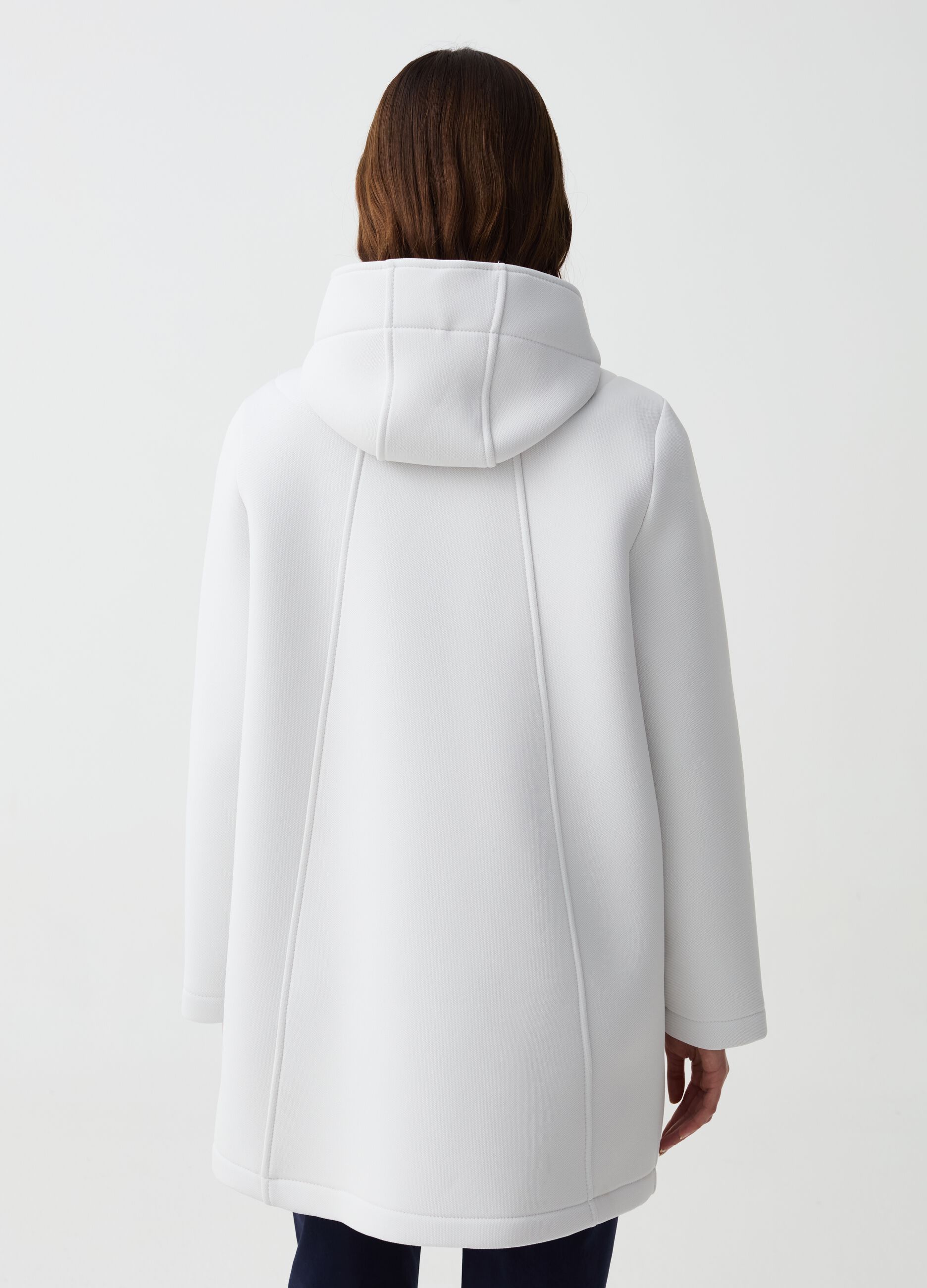 Long jacket with hood