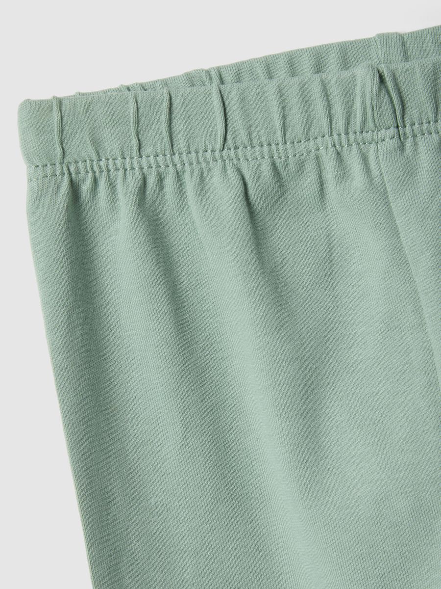 Gr&uuml;ne stretchige Baumwollleggings f&uuml;r M&auml;dchen im Skinny Fit_2