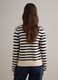 Multicolour striped cardigan in pure cotton regular fit with buttons_3