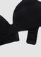 Black padded triangle bra in stretch fabric_5