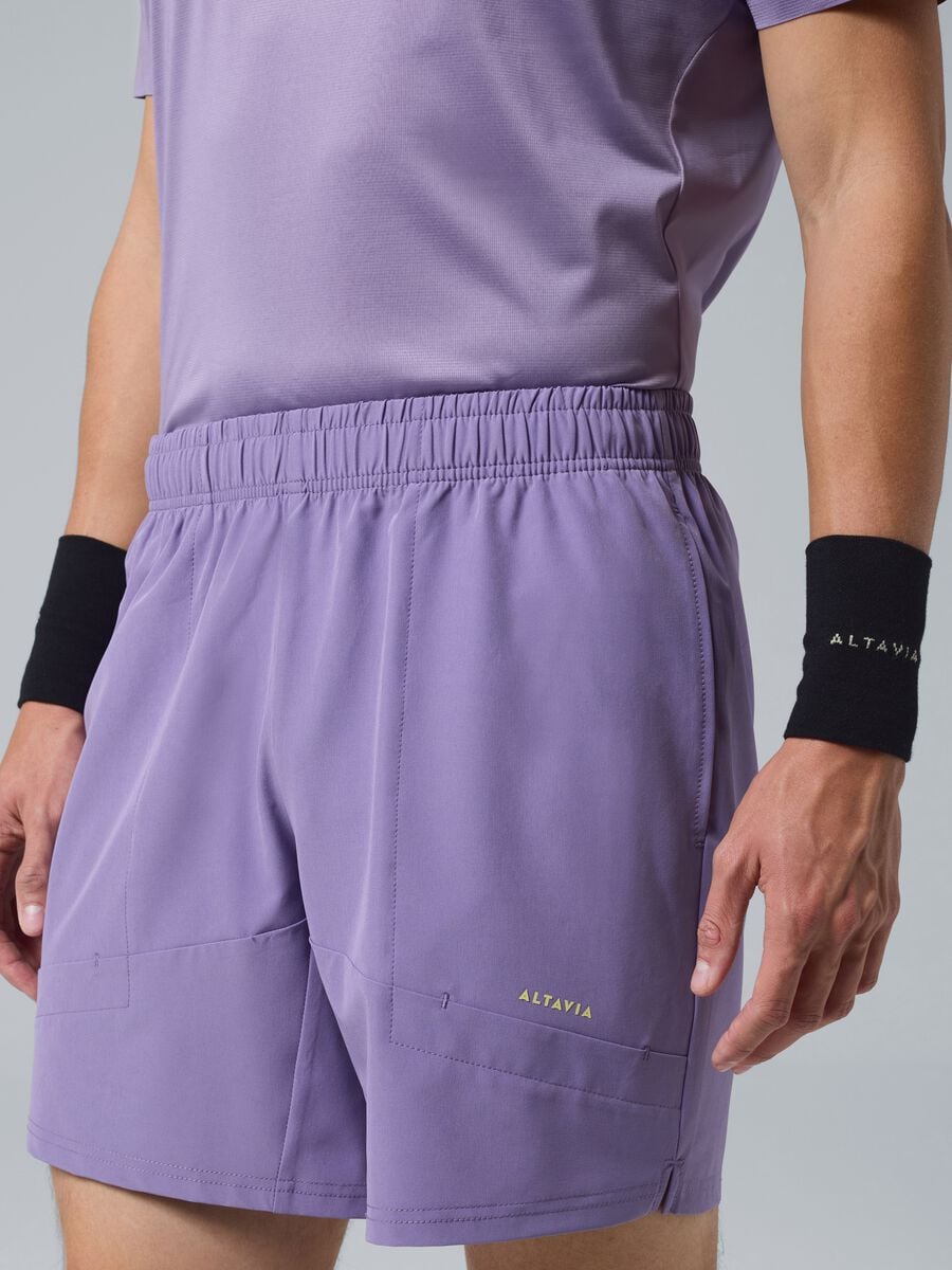 Purple ALTAVIA COURT sports shorts in stretch fabric_1