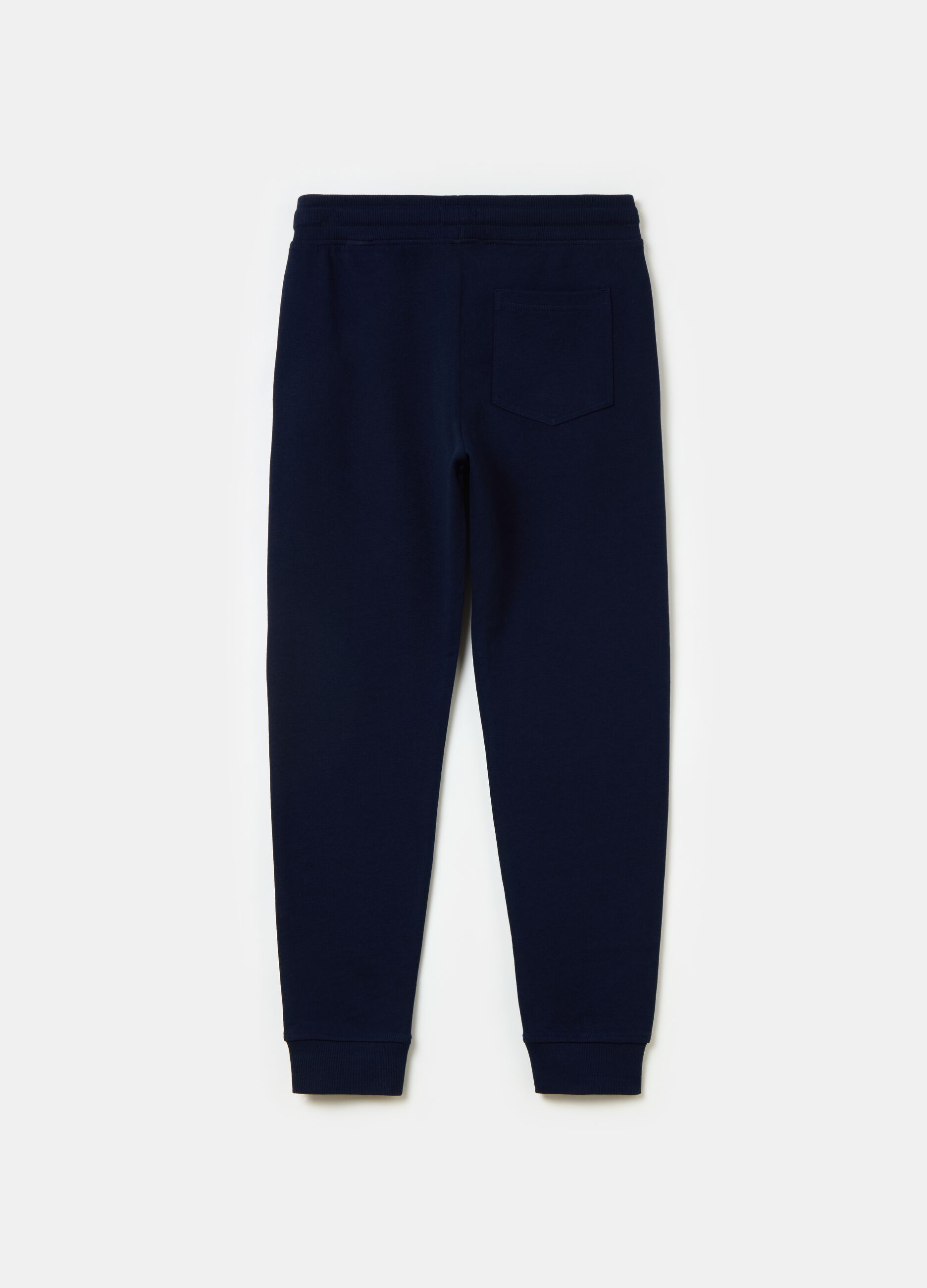 Fleece joggers with lettering print
