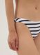 Blue and white striped stretch bikini bottoms_3
