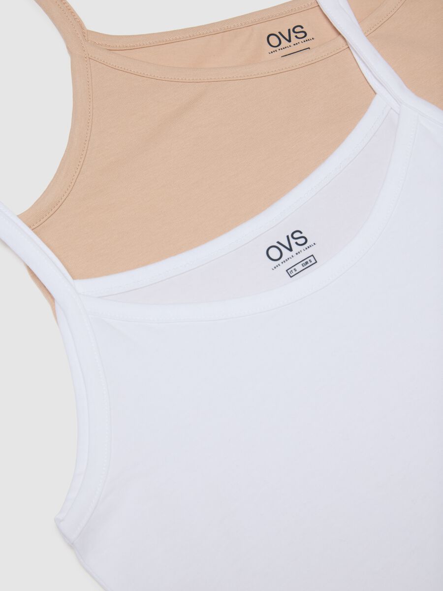 Pack of two regular fit multicolour cotton stretch vests_5