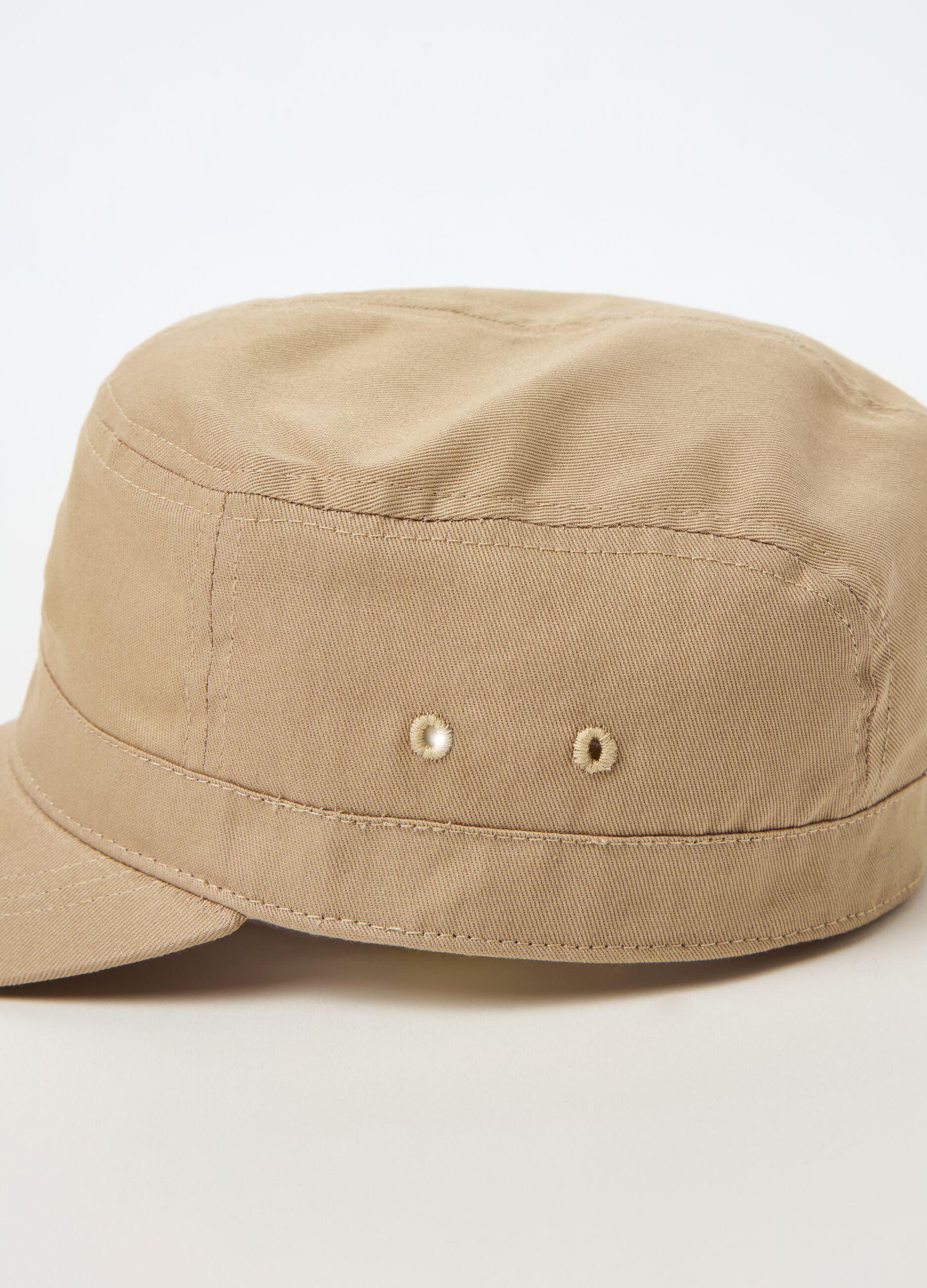 Gorra de estilo militar de algodón