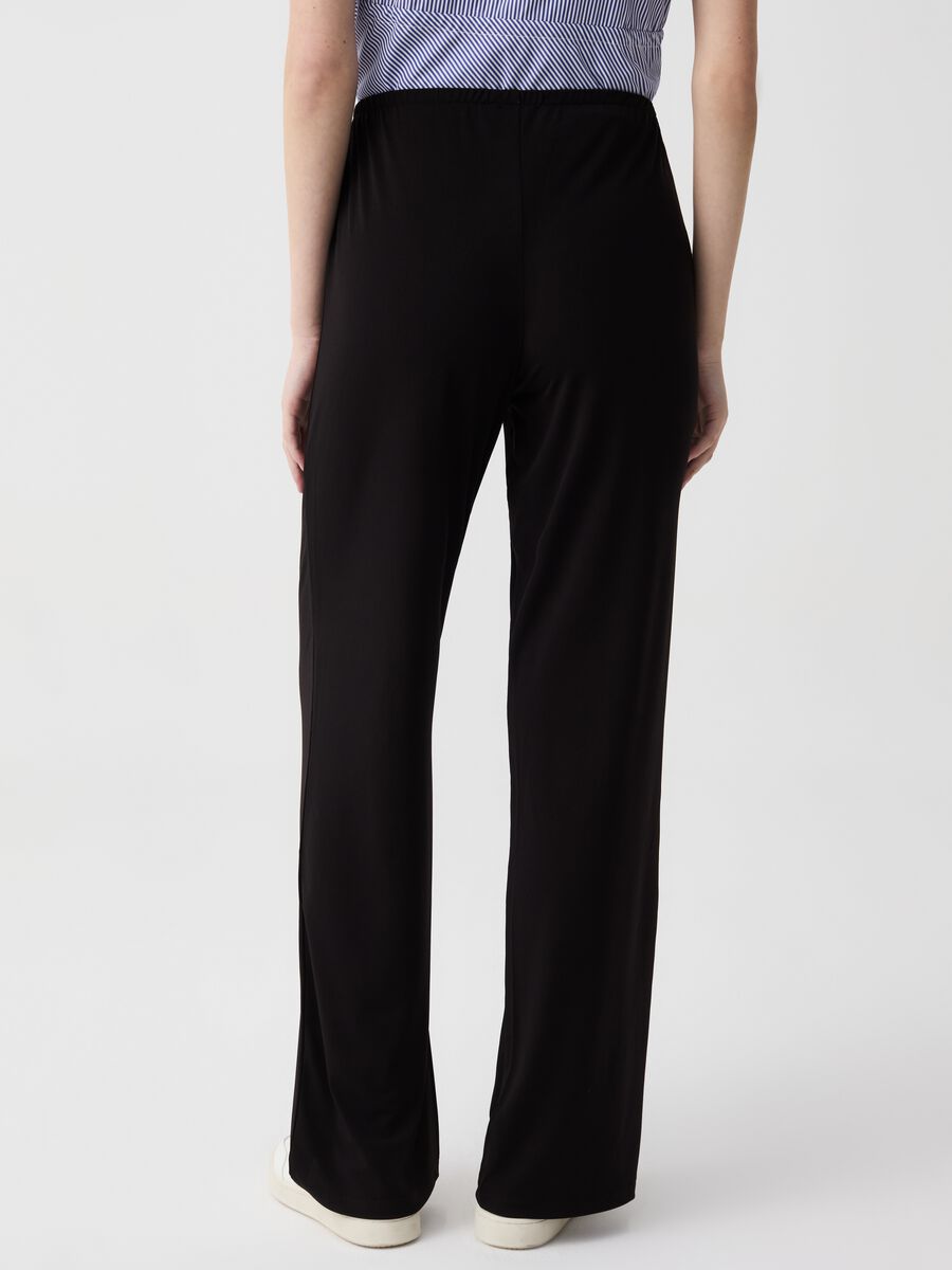Solid colour maternity trousers_1