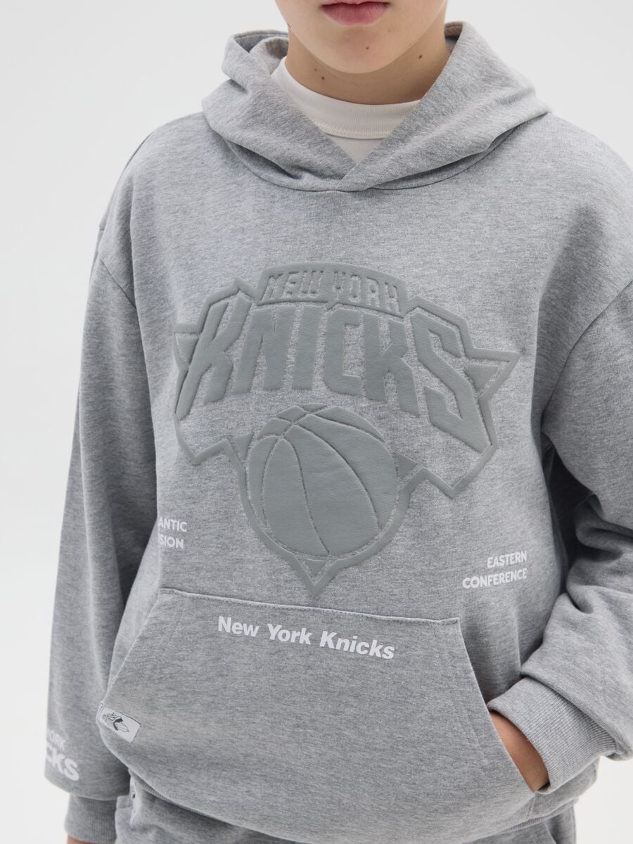 Grey Knicks print pure cotton boys' sweatshirt_2