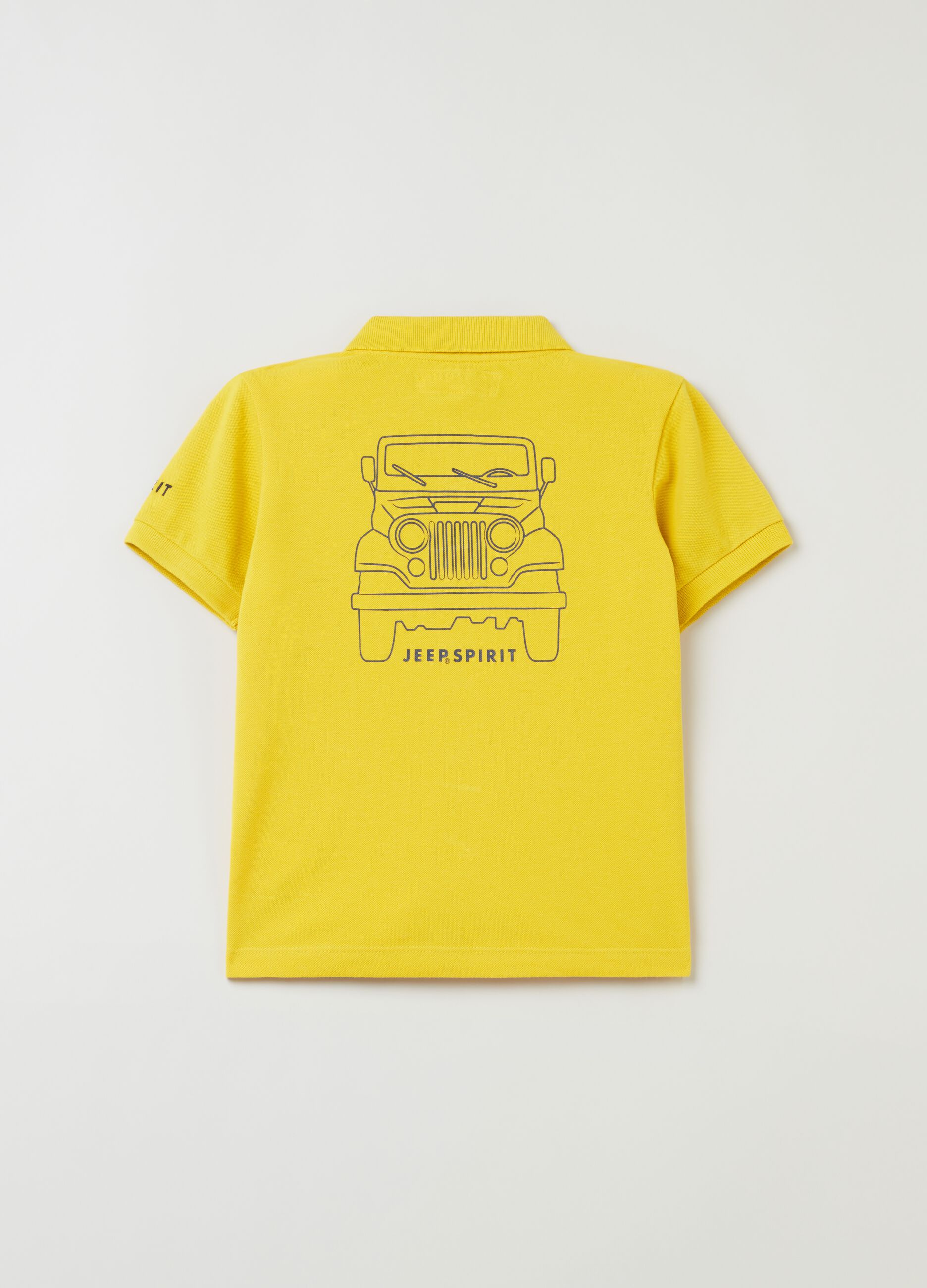 Polo shirt with patch and Jeep print_1