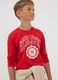 Red organic cotton graphic-print T-shirt for boys_0