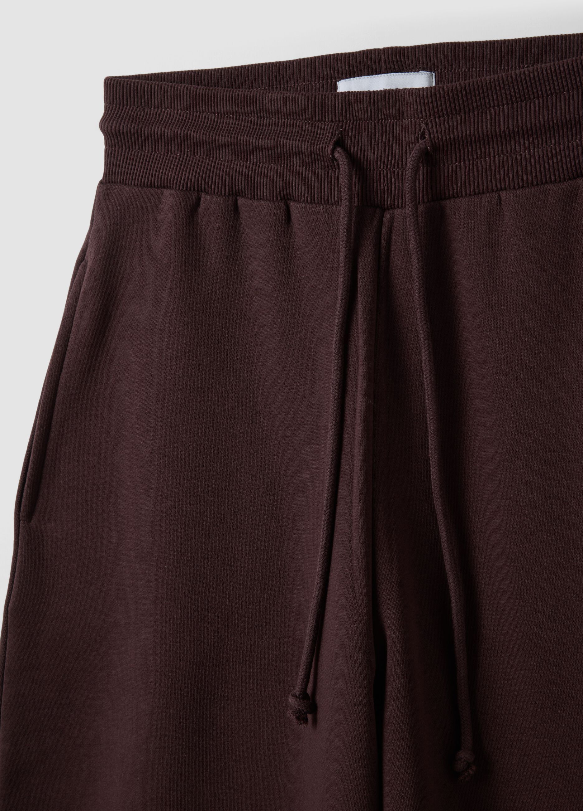 Purple cotton-blend baggy-fit jogger trousers