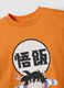 Orange pure cotton Dragon Ball Z print T-shirt for boys_2