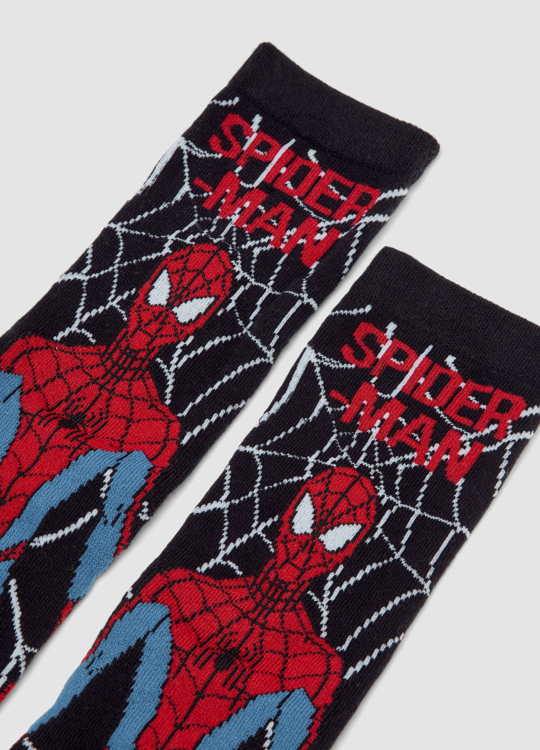 2er-Pack lange Socken aus elastischer Bio-Baumwolle mit Marvel Spider-Man