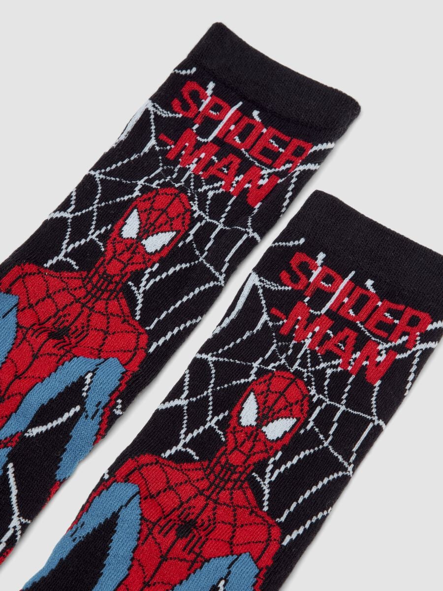 2-pack Marvel Spider-Man long socks in stretchy organic cotton_2