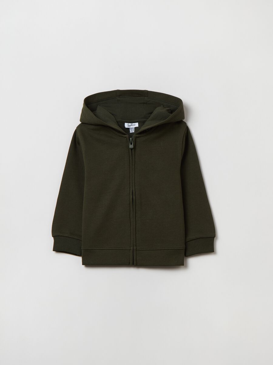 French terry full-zip hoodie_0
