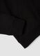 Black cotton-blend hoodie, regular fit_5
