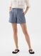 Chambray cotton shorts_1