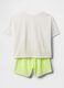 White short pyjama with number and butterfly print GAP Kids_1