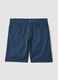 Blue pure cotton shorts_4