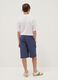 Blue pure cotton shorts with elasticated waist_1