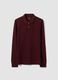 Men&rsquo;s red long-sleeve organic cotton piqu&eacute; polo shirt, regular fit_4