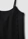 Black slip dress in cotton-linen blend_5