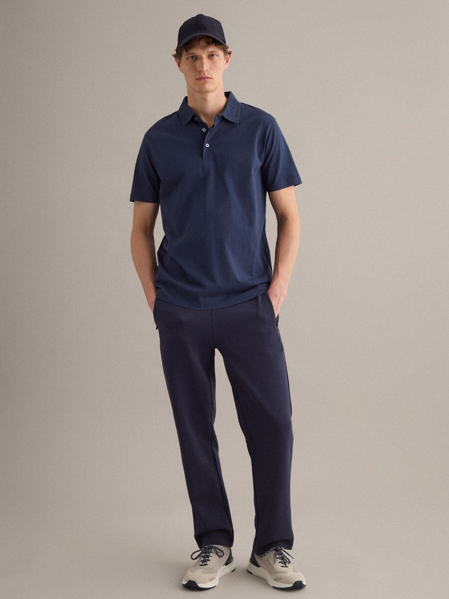 Blue cap with adjustable visor_1