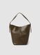 Borsa marrone a spalla effetto martellato_0