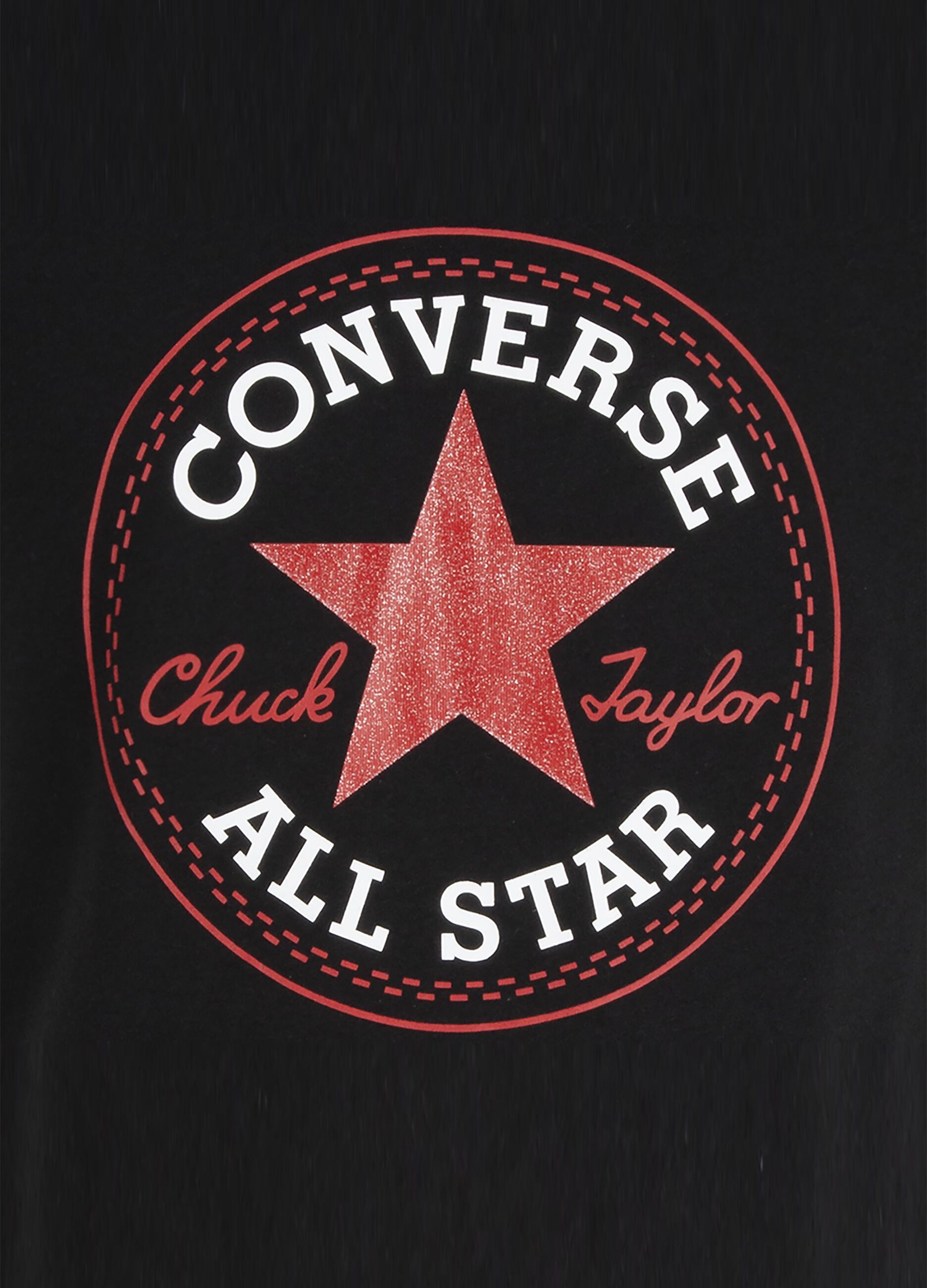 Slim-fit T-shirt with Chuck Patch logo glitter print