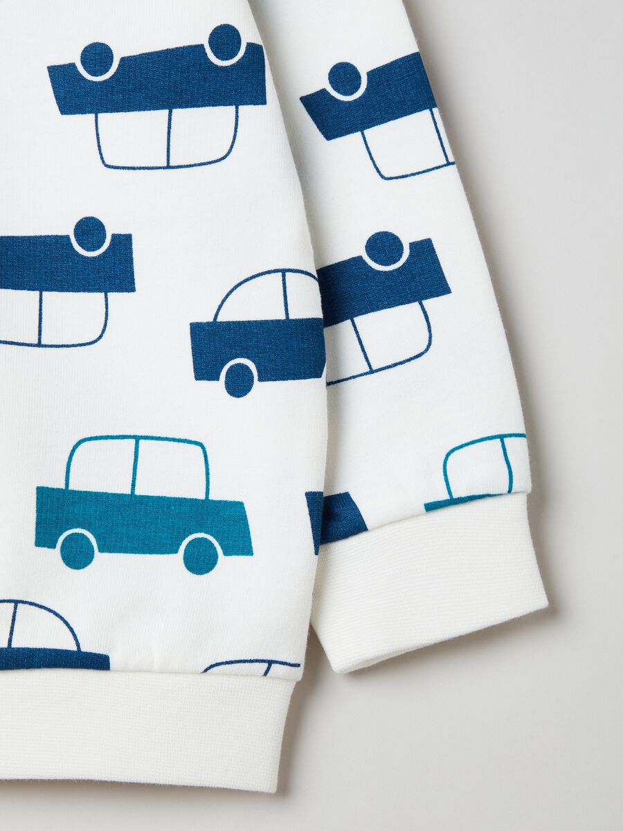 Pijama de algodón con estampado coches de juguete_2