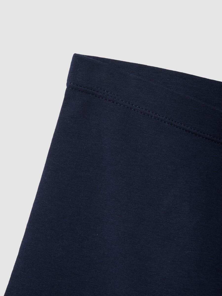 Blue organic cotton shorts_3