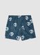 Blue skull-print swim shorts_1