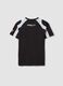 Black short-sleeve cotton-blend T-shirt for boys, relaxed fit_4