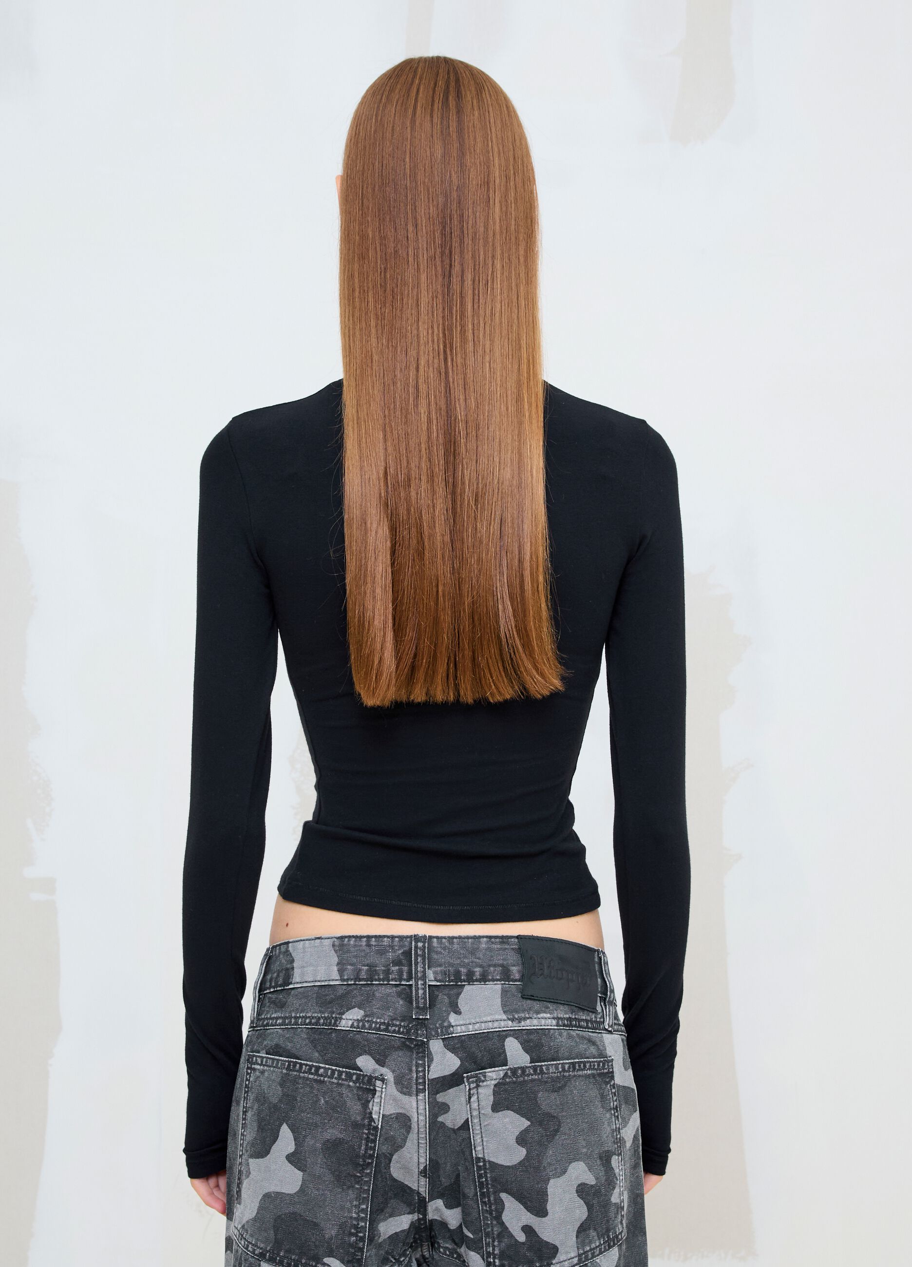 Perfect Black Long-Sleeve Top