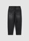 Jeans neri in cotone elasticizzato con vita elastica per ragazzo_2