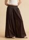 Brown pure cotton palazzo trousers_1
