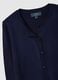 Regular-Fit blauer Cardigan mit Kn&ouml;pfen_5