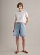 Wei&szlig;es T-Shirt aus reinem Leinen, Regular Fit, kurzarm_1