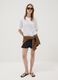 White pure cotton T-shirt with crochet appliqu&eacute;_1