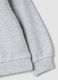 Sweatshirt cinzenta de gola redonda em mistura de algod&atilde;o e viscose com estrela bordada para menina beb&eacute;_3