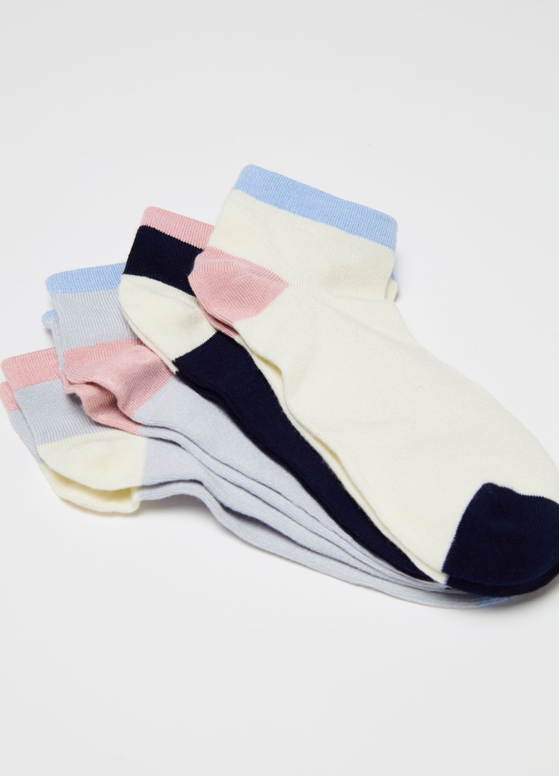 Five-pair pack shoe liners in bamboo viscose
