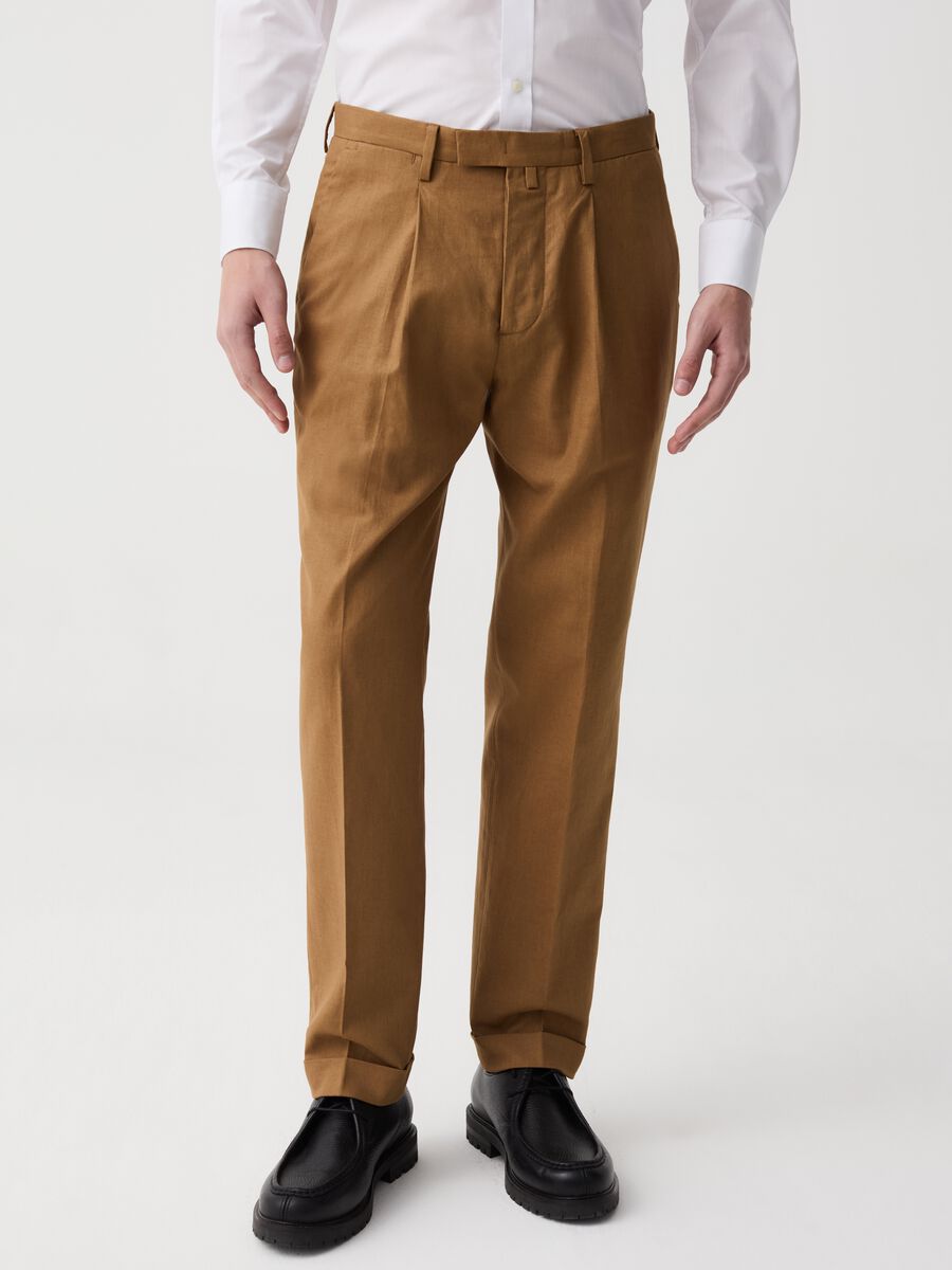 B.ST 1957 chino trousers with darts_1