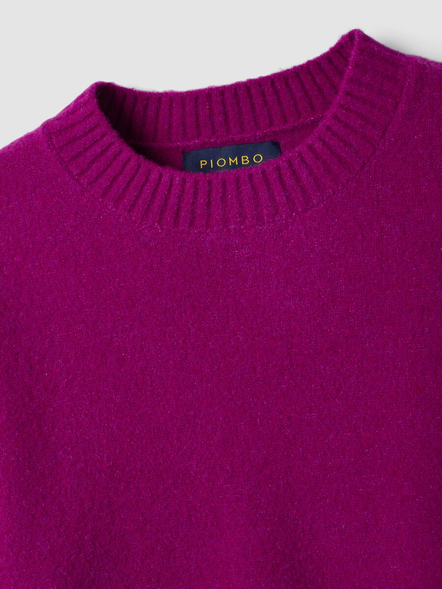 Pink stretch wool crew-neck jumper_6