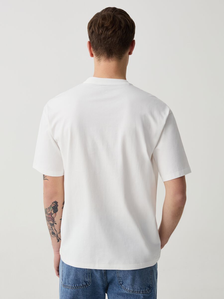 T-shirt relaxed fit in cotone_1