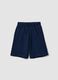 Children's pure cotton blue baggy shorts_0