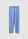 Multicoloured pyjama trousers in pure cotton regular fit_4