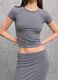 Ribbed Perfect T-shirt Vintage Grey_2