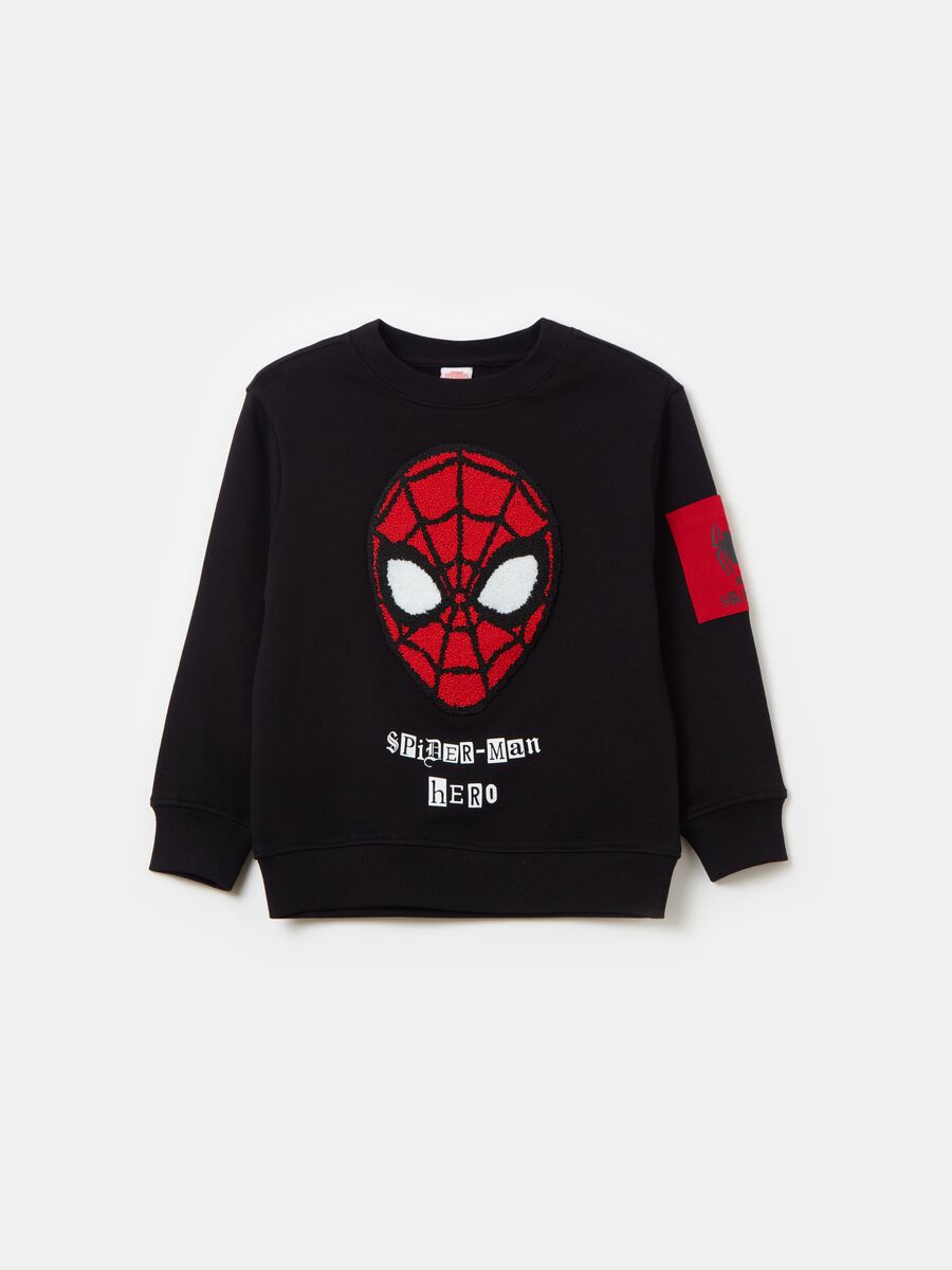 Sweatshirt with bouclé Spider-Man patch_0