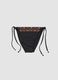 Black stretch bikini bottoms with side ties_4